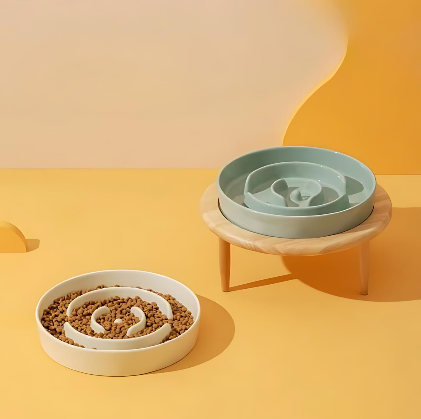 Ceramic pet bowl – Elegant slow feeder – Promotes healthy digestion – Ideal for dogs and cats 1