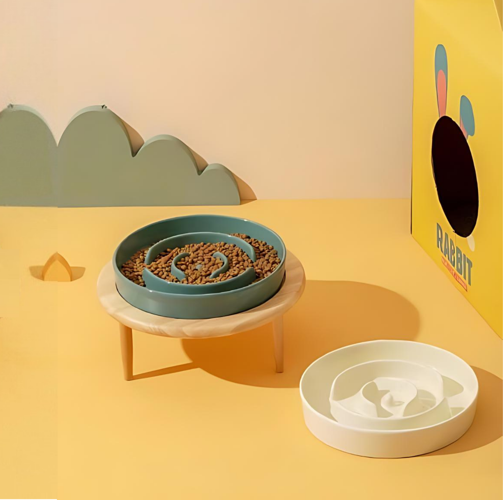 Ceramic pet bowl – Elegant slow feeder – Promotes healthy digestion – Ideal for dogs and cats 2