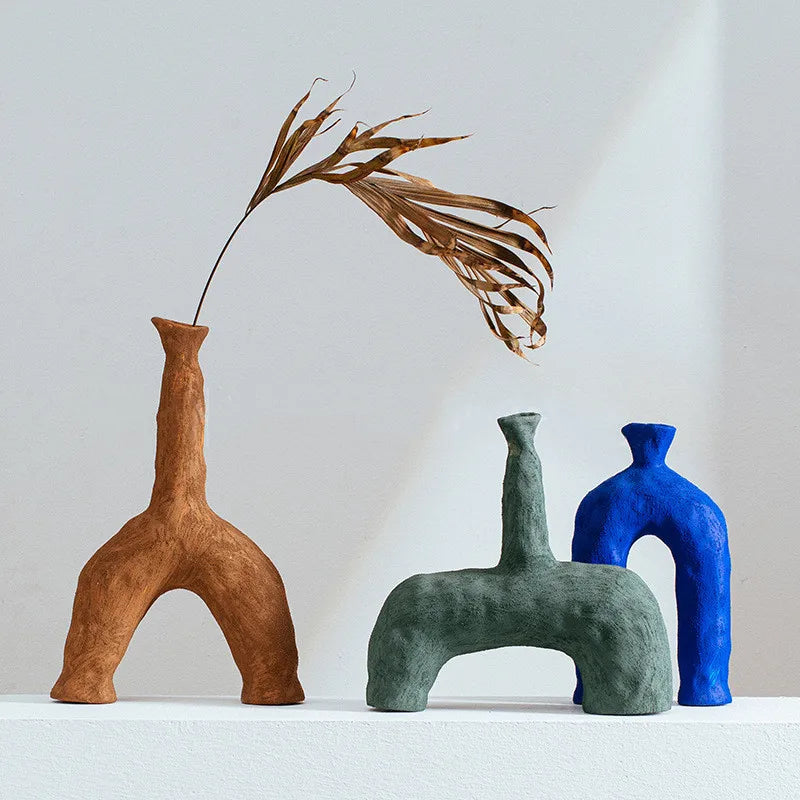 Ceramic vase collection – Abstract design – Unique shapes – Artistic home decor 1