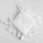 Chair cushion cover – 100% cotton – Ruffled design – Customizable size for dining chairs 7