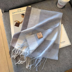 Chic Collection | Cashmere Scarf with Checked Pattern Ð Luxurious Warmth for Women 0