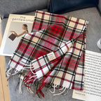 Chic Collection | Cashmere Scarf with Checked Pattern Ð Luxurious Warmth for Women 3