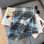 Chic Collection | Cashmere Scarf with Checked Pattern Ð Luxurious Warmth for Women 7