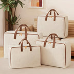 Classic Linen Storage Bag – Durable Khaki Organizer for Travel and Home Use, Spacious and Easy to Care 1