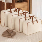 Classic Linen Storage Bag – Durable Khaki Organizer for Travel and Home Use, Spacious and Easy to Care 2
