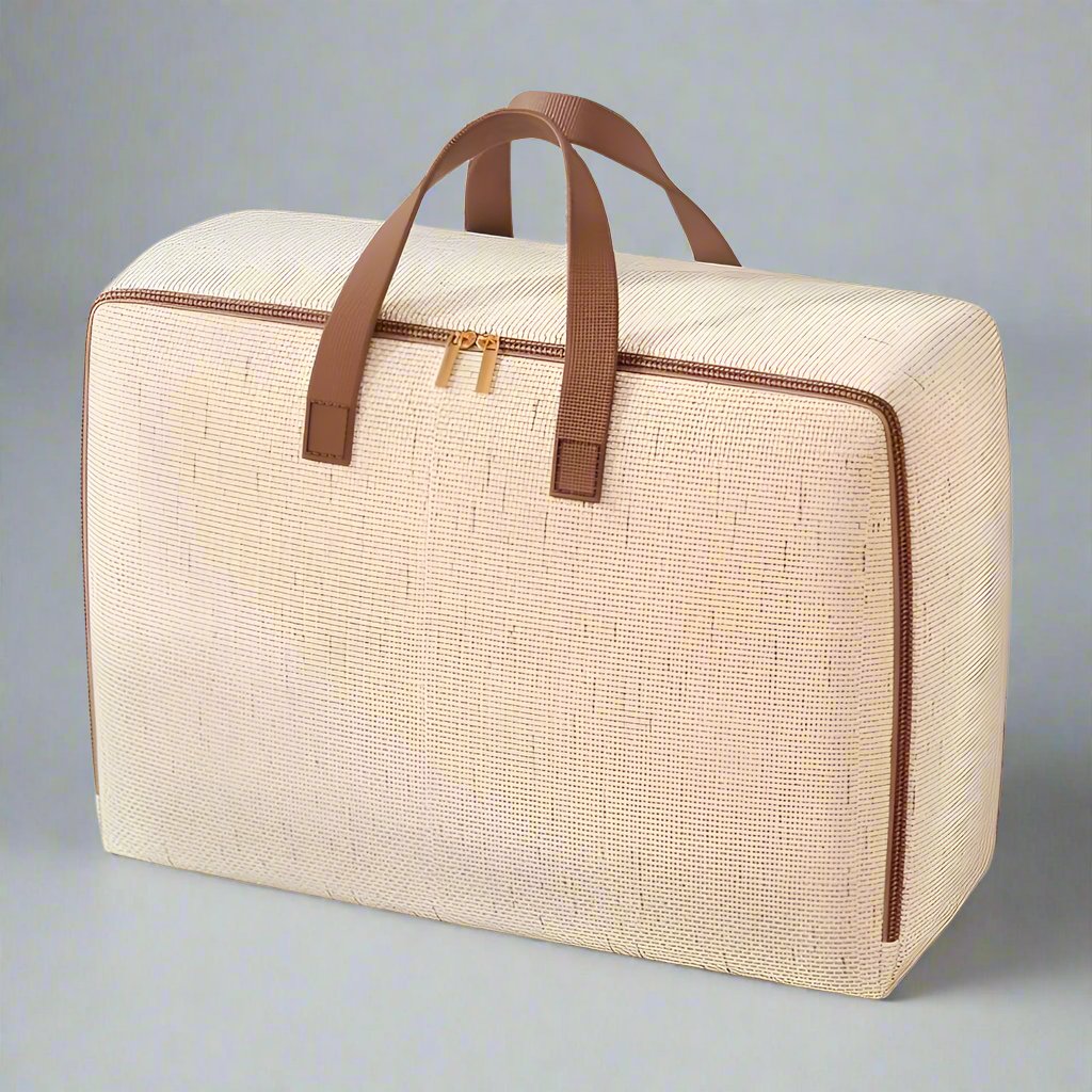 Classic Linen Storage Bag – Durable Khaki Organizer for Travel and Home Use, Spacious and Easy to Care 3