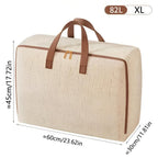Classic Linen Storage Bag – Durable Khaki Organizer for Travel and Home Use, Spacious and Easy to Care 5