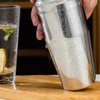 Cocktail shaker set – Premium stainless steel – 10-piece bar tool kit – Elegant home mixology essentials 3