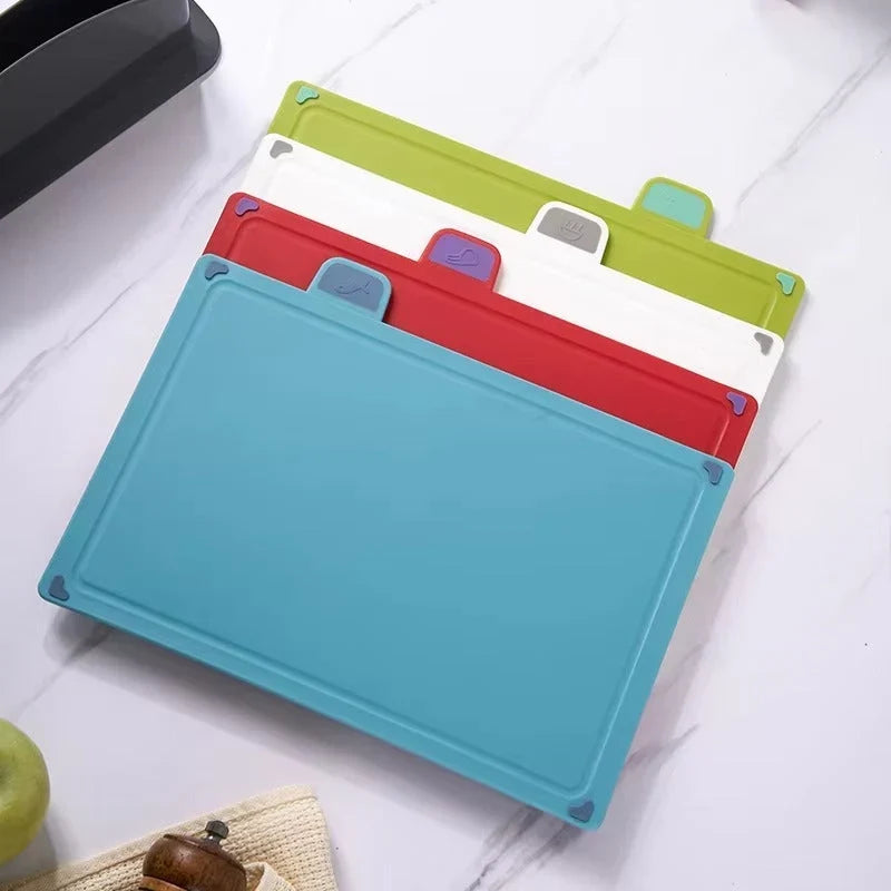 Color-Coded Cutting Board Set – Non-Slip & Dishwasher-Safe 3