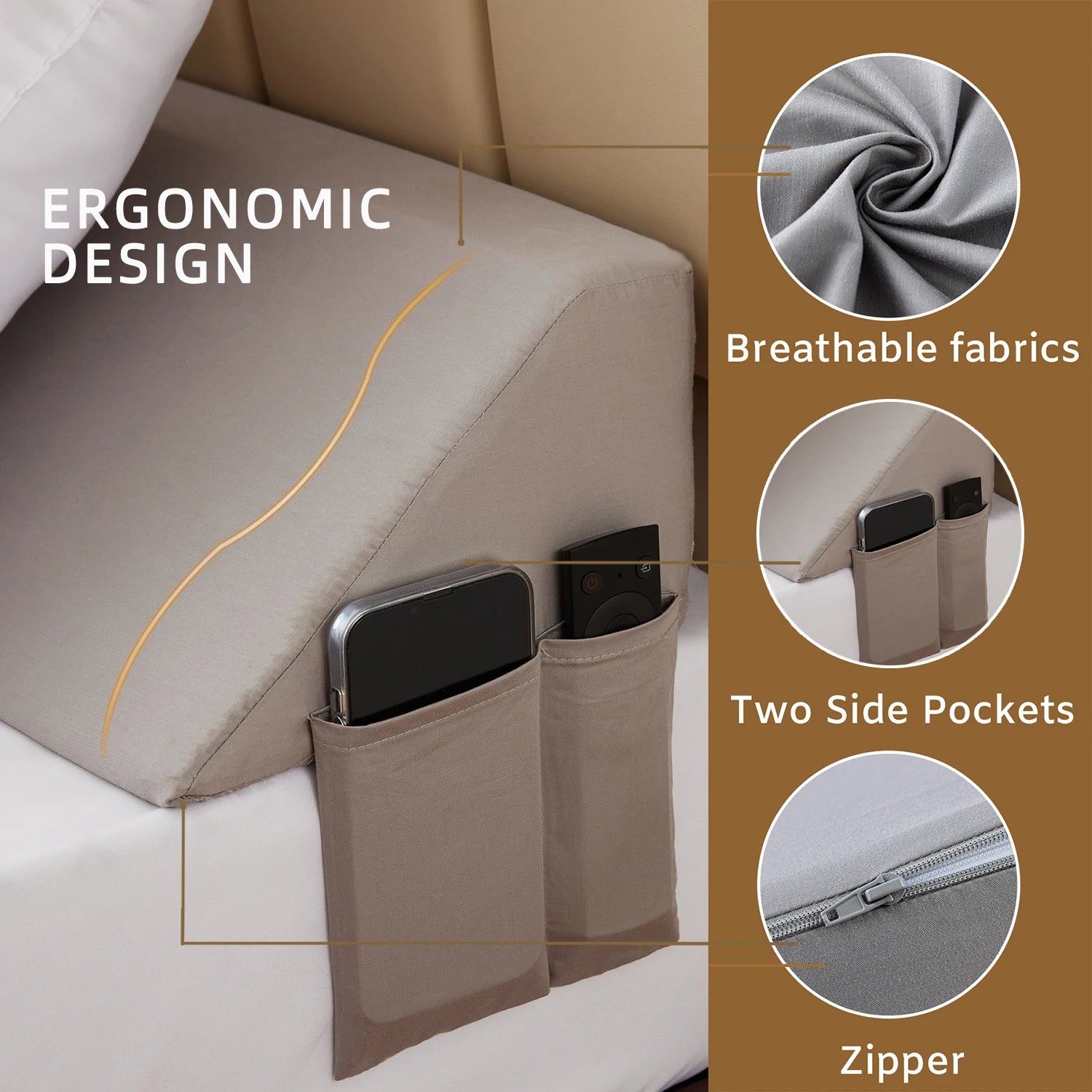 Comfort Wedge | King Size Bed Wedge Pillow with Removable Cover Ð Ultimate Support for Relaxation and Comfort 4