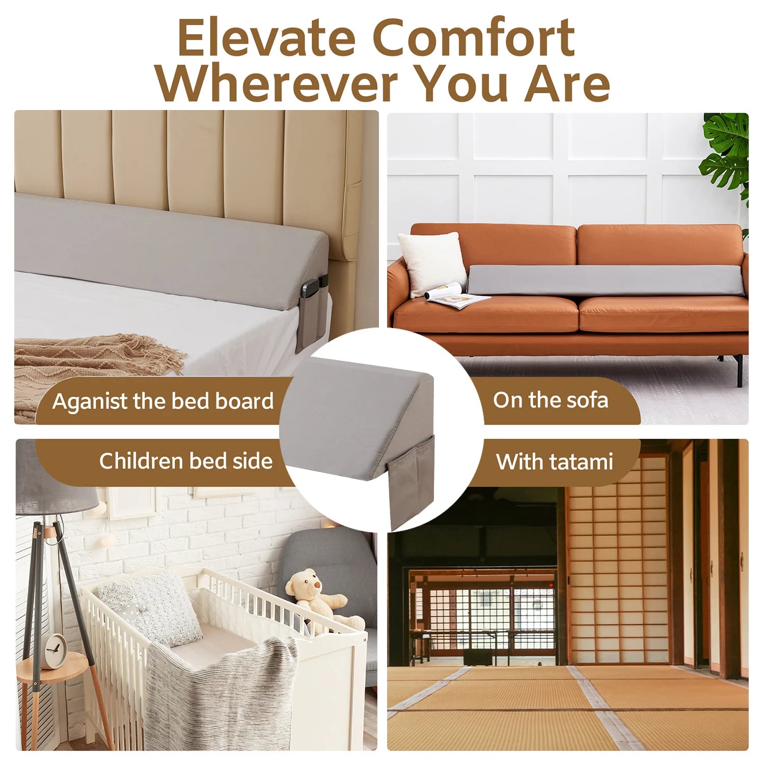 Comfort Wedge | King Size Bed Wedge Pillow with Removable Cover Ð Ultimate Support for Relaxation and Comfort 5