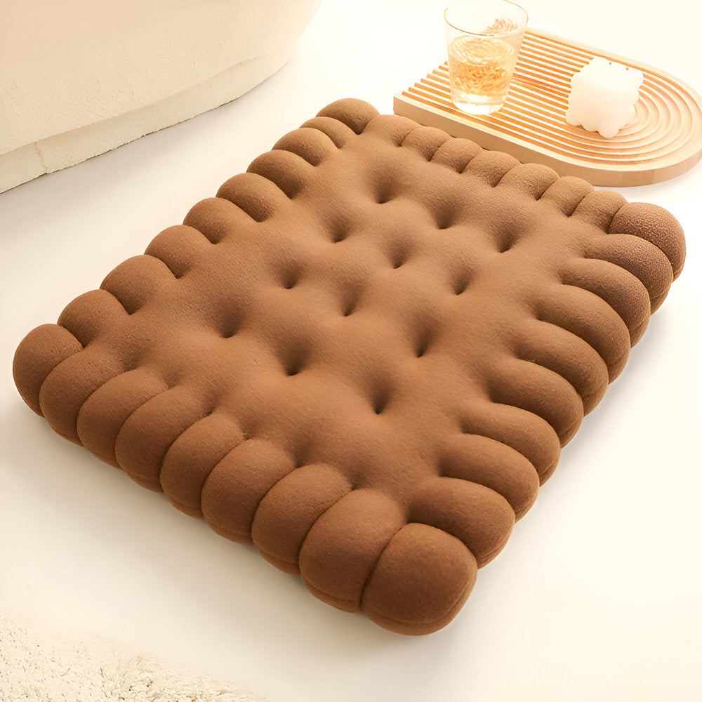 Cookie-shaped pillow – Soft fabric – Whimsical home decor – Unique gift for cookie lovers – 17.7 x 17.7 in 10