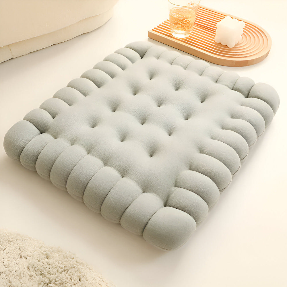 Cookie-shaped pillow – Soft fabric – Whimsical home decor – Unique gift for cookie lovers – 17.7 x 17.7 in 11