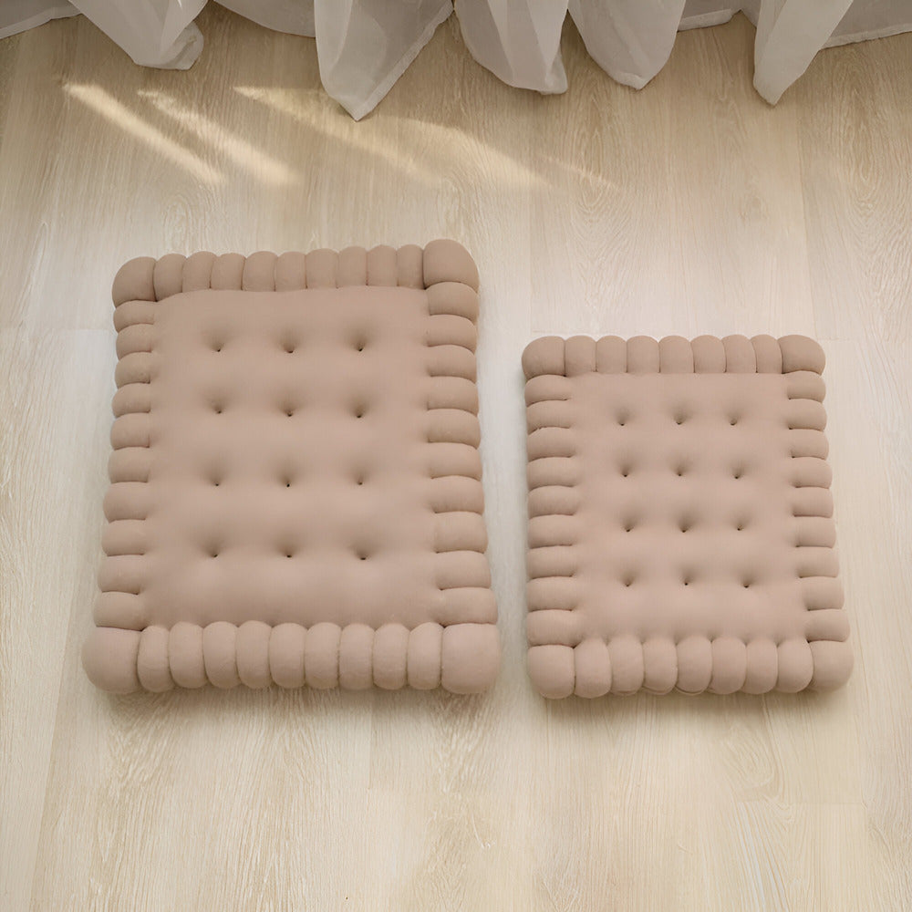Cookie-shaped pillow – Soft fabric – Whimsical home decor – Unique gift for cookie lovers – 17.7 x 17.7 in 4