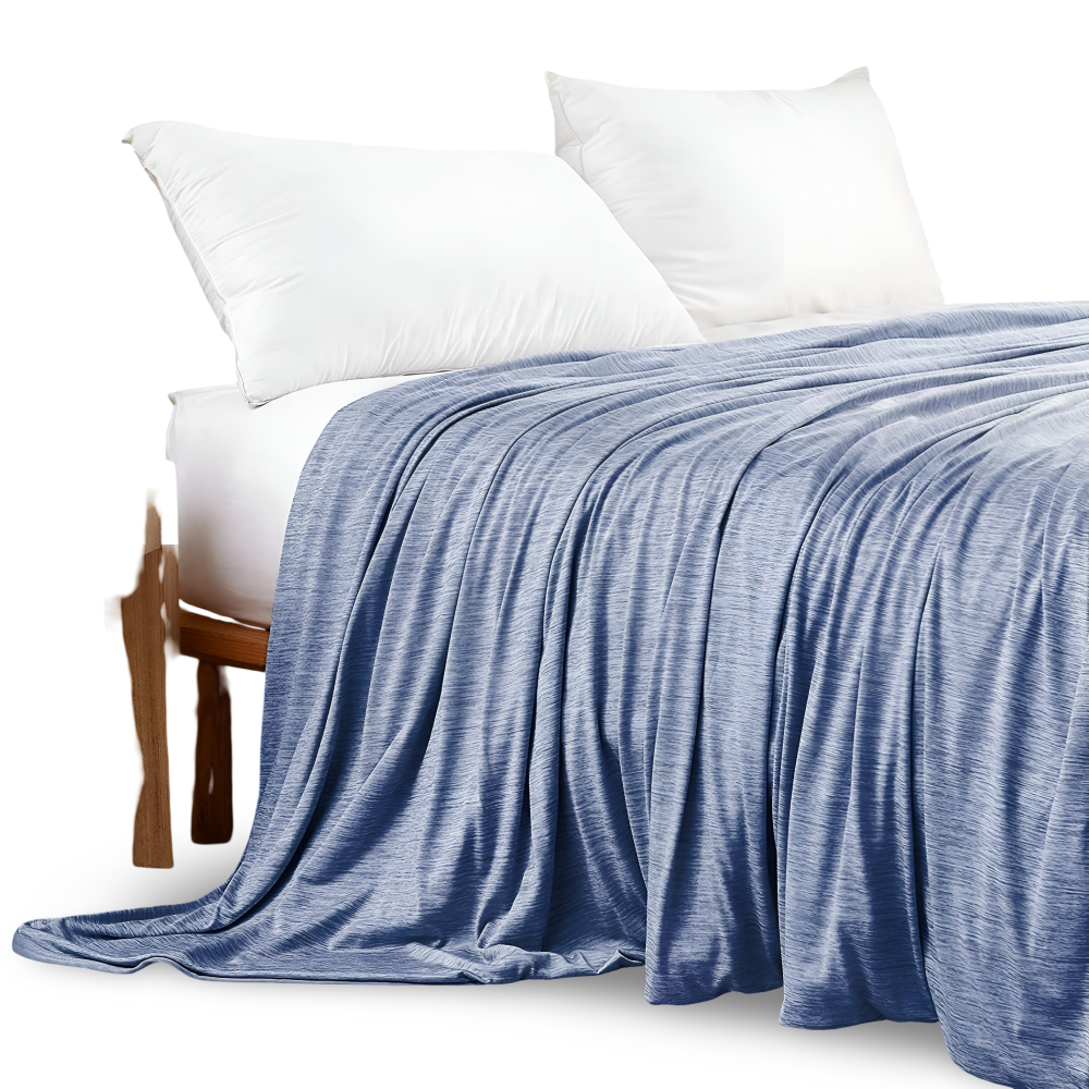 Cooling blanket – Soft cotton blend – Best cooling blanket for hot sleepers – Breathable summer throw 0