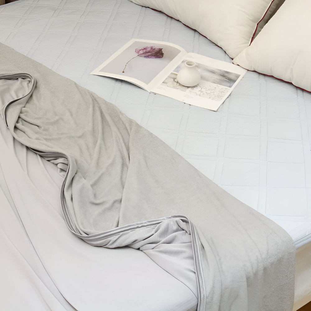 Cooling blanket – Soft cotton blend – Best cooling blanket for hot sleepers – Breathable summer throw 6