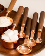 Copper Measuring Cups and Spoons – Polished Finish – Durable Kitchen Essential – Stylish Cooking Tool 0