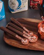 Copper Measuring Cups and Spoons – Polished Finish – Durable Kitchen Essential – Stylish Cooking Tool 1