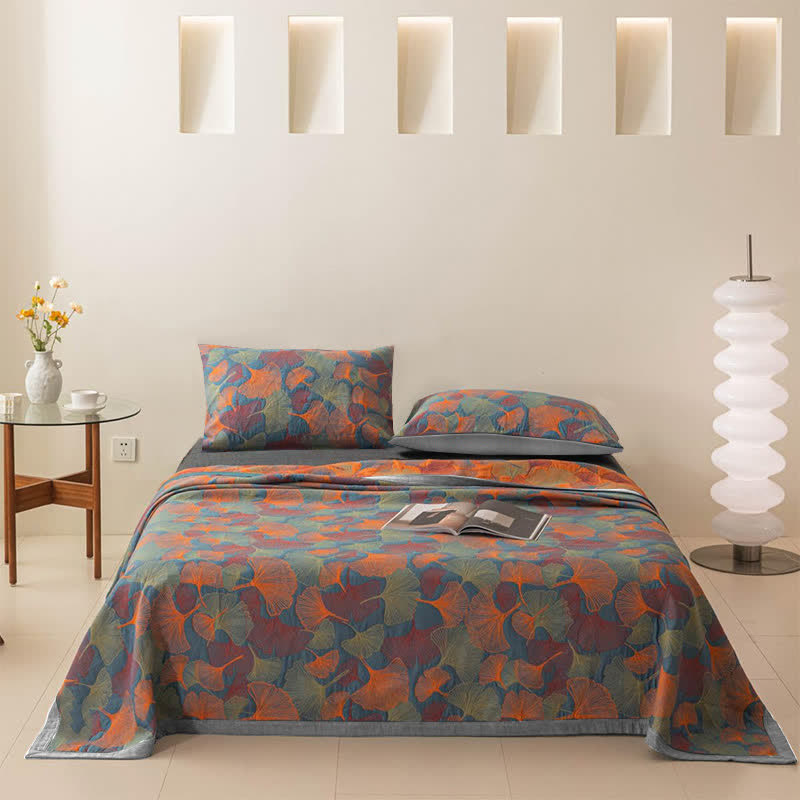 Cotton Quilt – Organic Three-Layer Design – Soft and Breathable – King Size Duvet Alternative 2