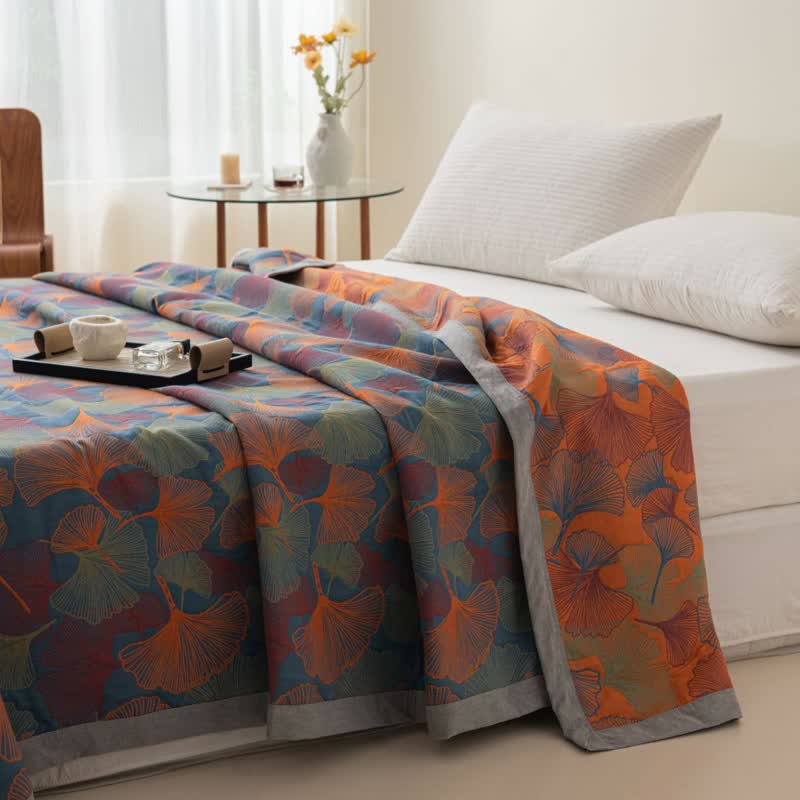 Cotton Quilt – Organic Three-Layer Design – Soft and Breathable – King Size Duvet Alternative 5