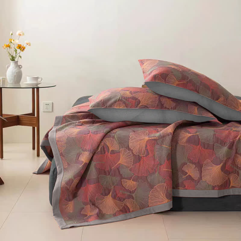 Cotton Quilt – Organic Three-Layer Design – Soft and Breathable – King Size Duvet Alternative 8