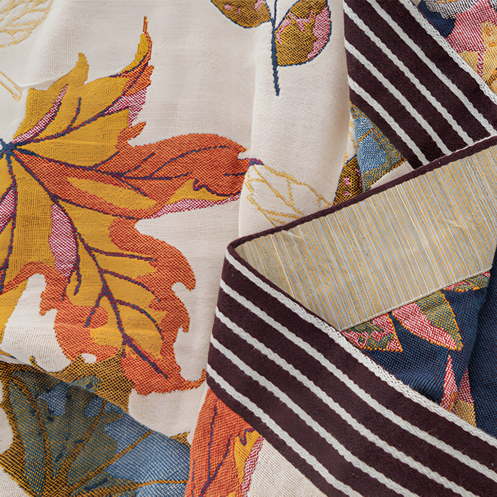 Cotton blanket – Breathable fabric – Maple leaf design – Cozy autumn home accessory – 80 x 90 in 5
