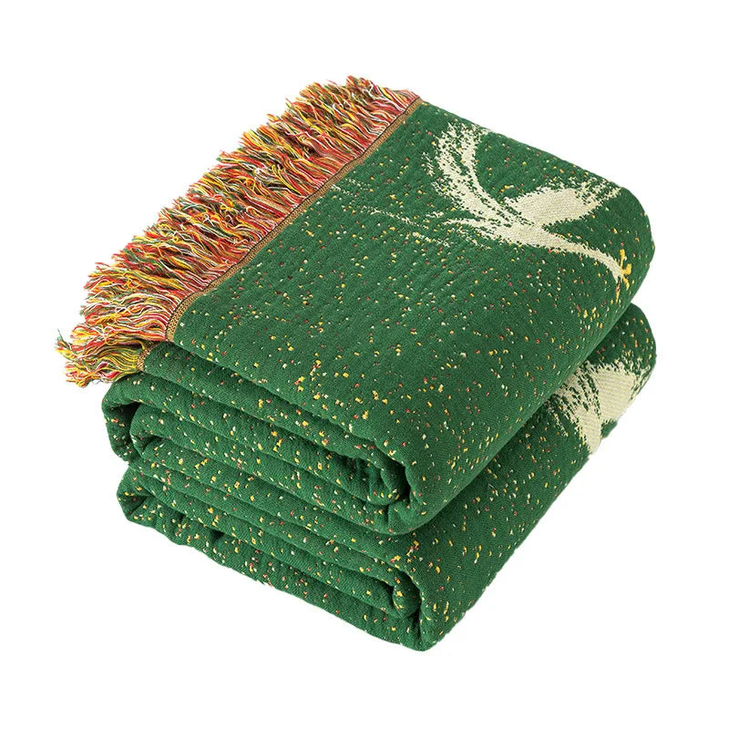 Cotton blanket – Soft muslin – Natural finish – Lightweight summer throw for double beds 4