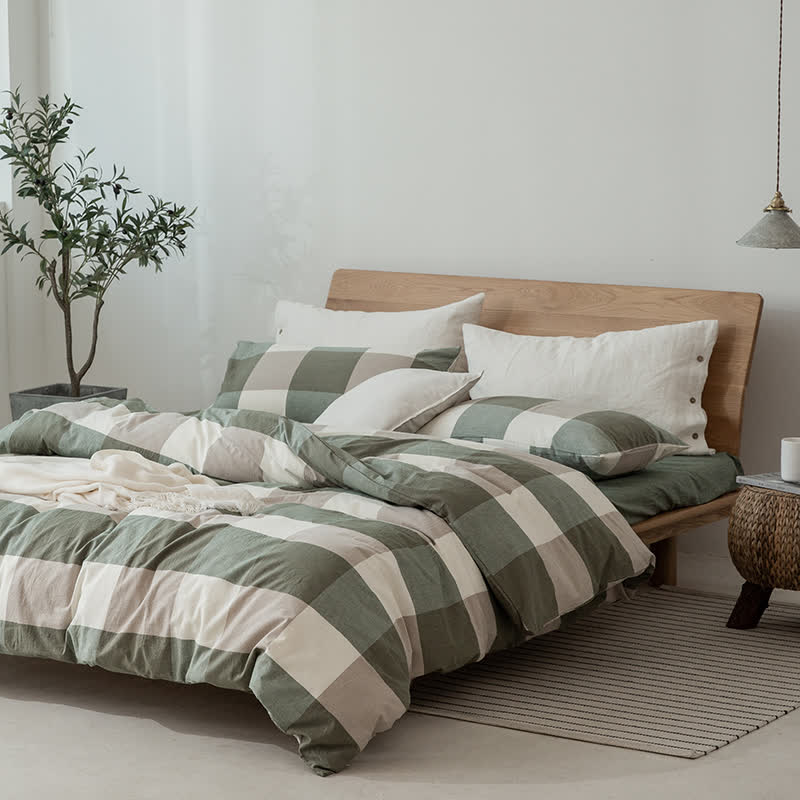Cotton duvet cover – Eco-friendly – Minimalist design – Comfortable bedding for king and queen size 0