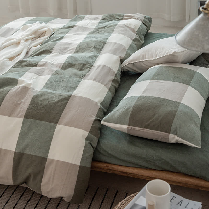 Cotton duvet cover – Eco-friendly – Minimalist design – Comfortable bedding for king and queen size 1