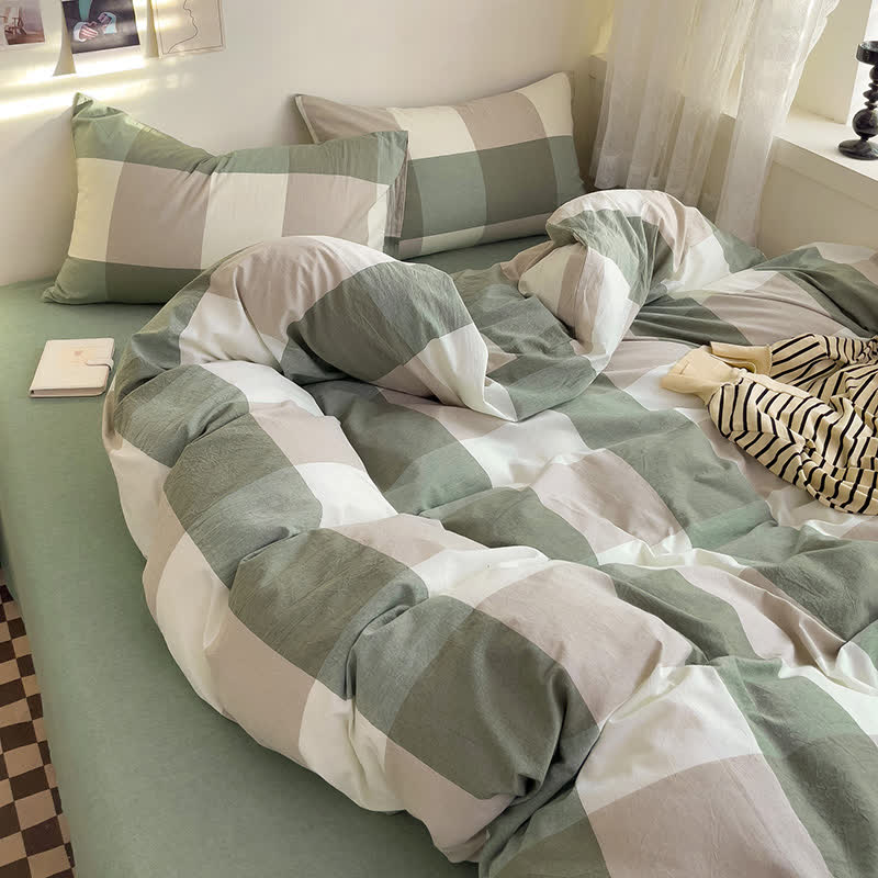 Cotton duvet cover – Eco-friendly – Minimalist design – Comfortable bedding for king and queen size 2