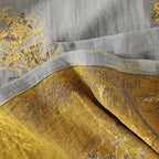 Cotton pajama set – Soft breathable fabric – Neutral landscape print – Comfortable kimono style for women 6