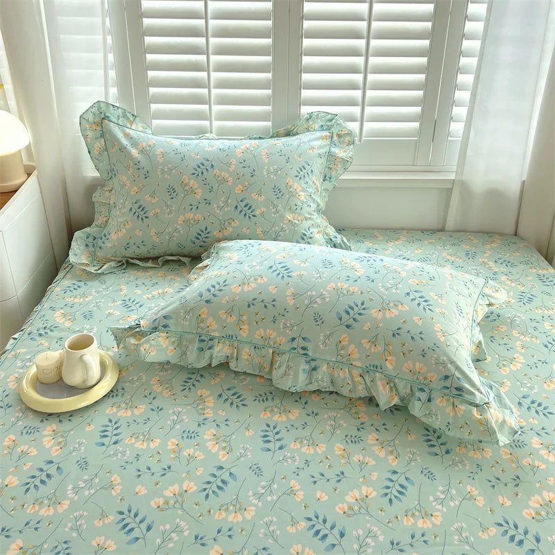 Cotton pillow cases – Floral design – Standard pillow size – Soft and breathable bedding accessory 10