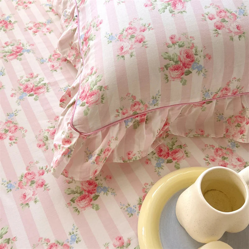Cotton pillow cases – Floral design – Standard pillow size – Soft and breathable bedding accessory 5