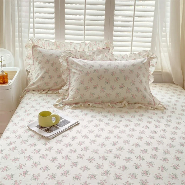 Cotton pillow cases – Floral design – Standard pillow size – Soft and breathable bedding accessory 6