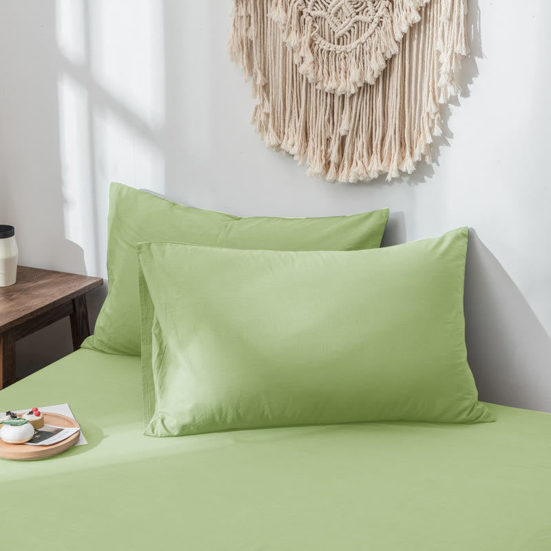 Cotton pillow cases – Soft and breathable – Standard pillow size – Set of 2 – Machine washable 4