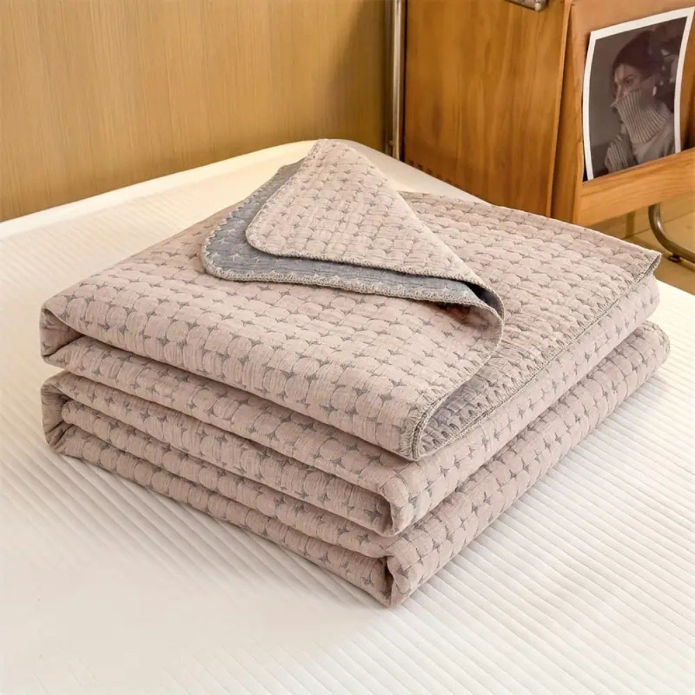 Cotton quilt – Lightweight gauze – Reversible jacquard design – Year-round comfort 3