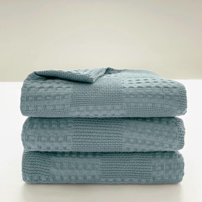 Cotton quilt – Waffle texture – Lightweight summer blanket – Soft and breathable 8