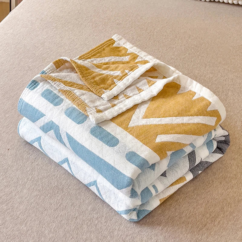 Cotton summer quilt – Japanese washed cotton – Lightweight and breathable – 59 x 79 in 1