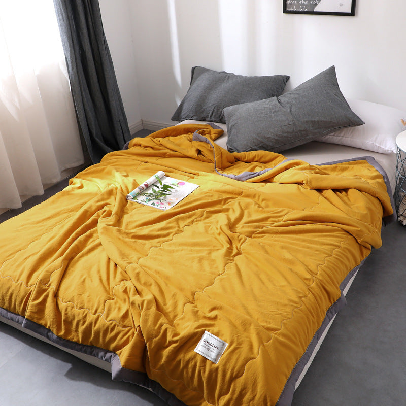 Cotton summer quilt – Lightweight and breathable – Ideal for warm nights and lounging 0