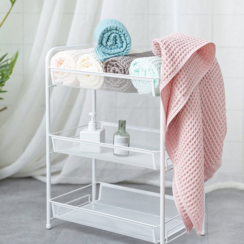 Cotton waffle bath towel – Lightweight and quick-drying – Japanese-inspired design – 28 x 55 in – Soft and breathable 5