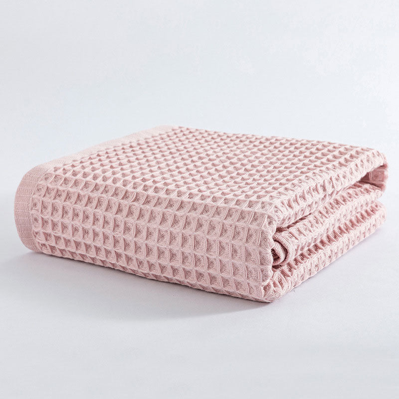 Cotton waffle bath towel – Lightweight and quick-drying – Japanese-inspired design – 28 x 55 in – Soft and breathable 7