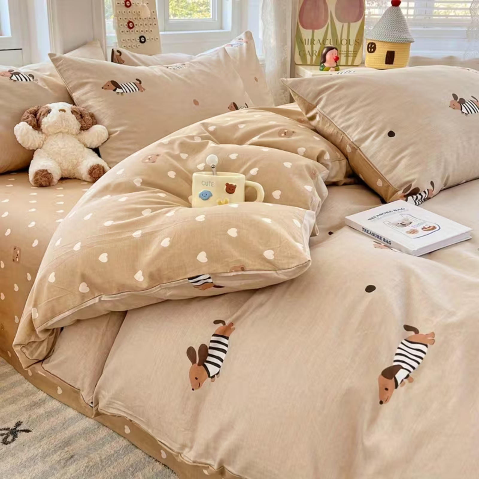 Cozy Cotton Bedding Set | Soft Duvet Cover with 2 Pillowcases Ð Breathable Comfort for Year-Round Sleep 3