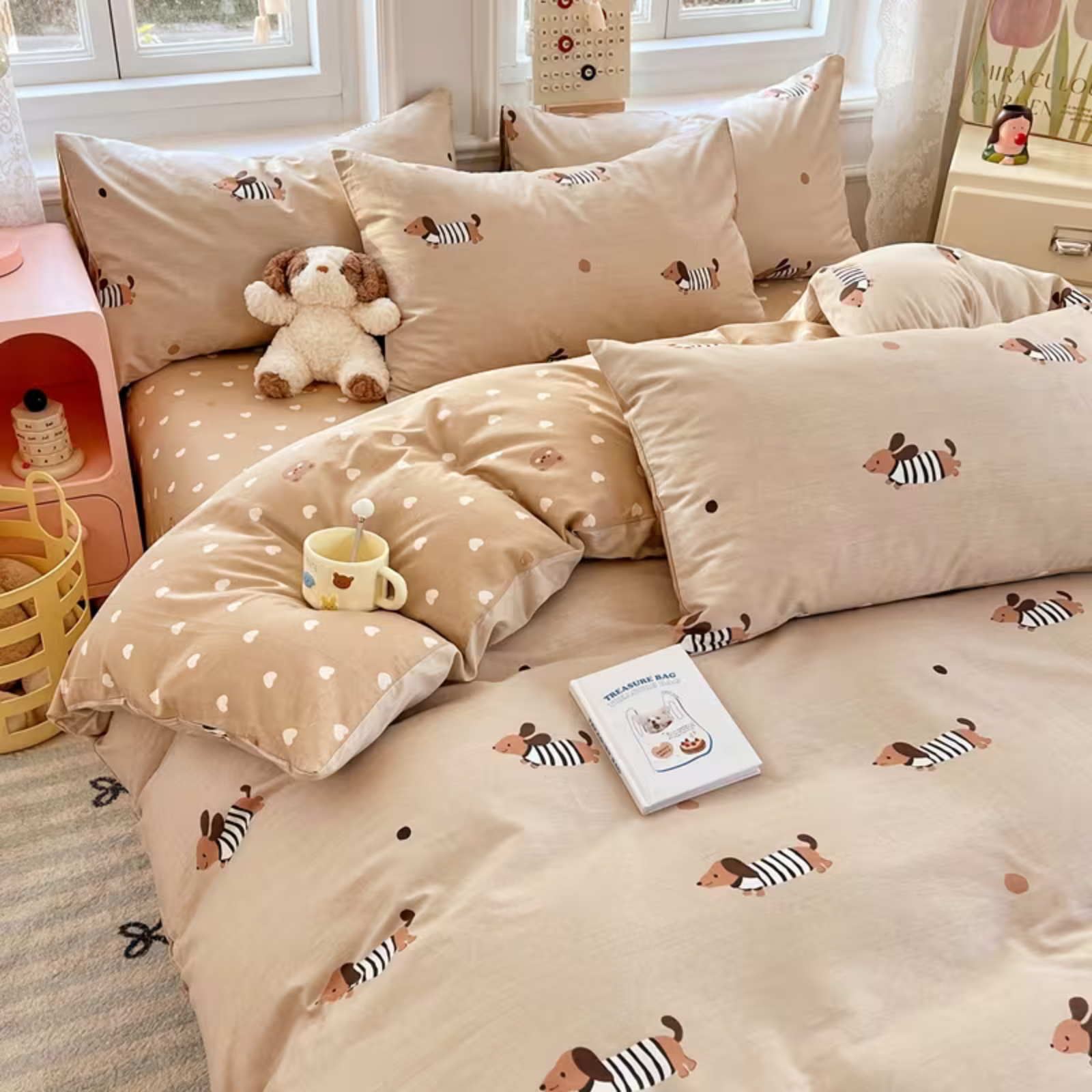 Cozy Cotton Bedding Set | Soft Duvet Cover with 2 Pillowcases Ð Breathable Comfort for Year-Round Sleep 4