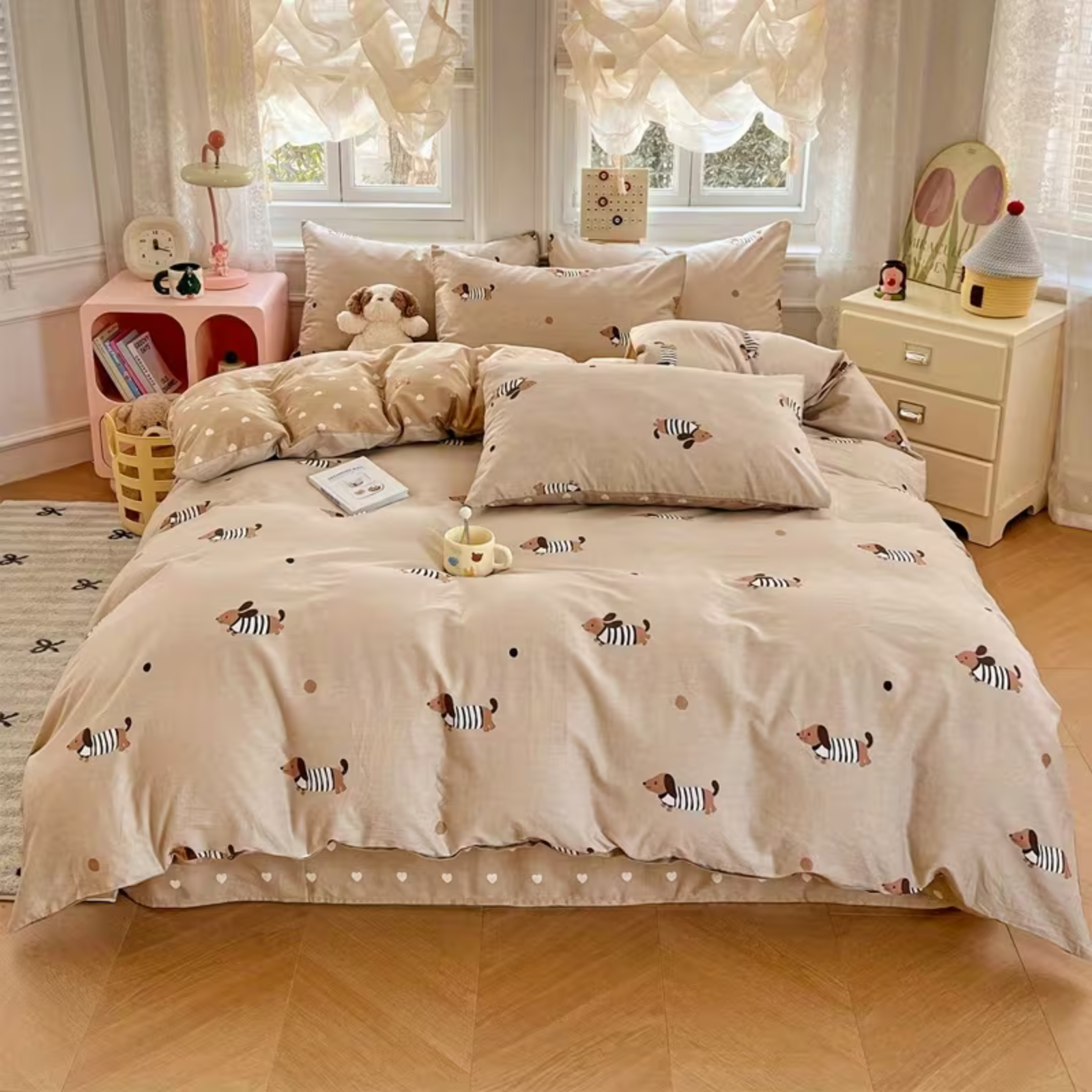 Cozy Cotton Bedding Set | Soft Duvet Cover with 2 Pillowcases Ð Breathable Comfort for Year-Round Sleep 5