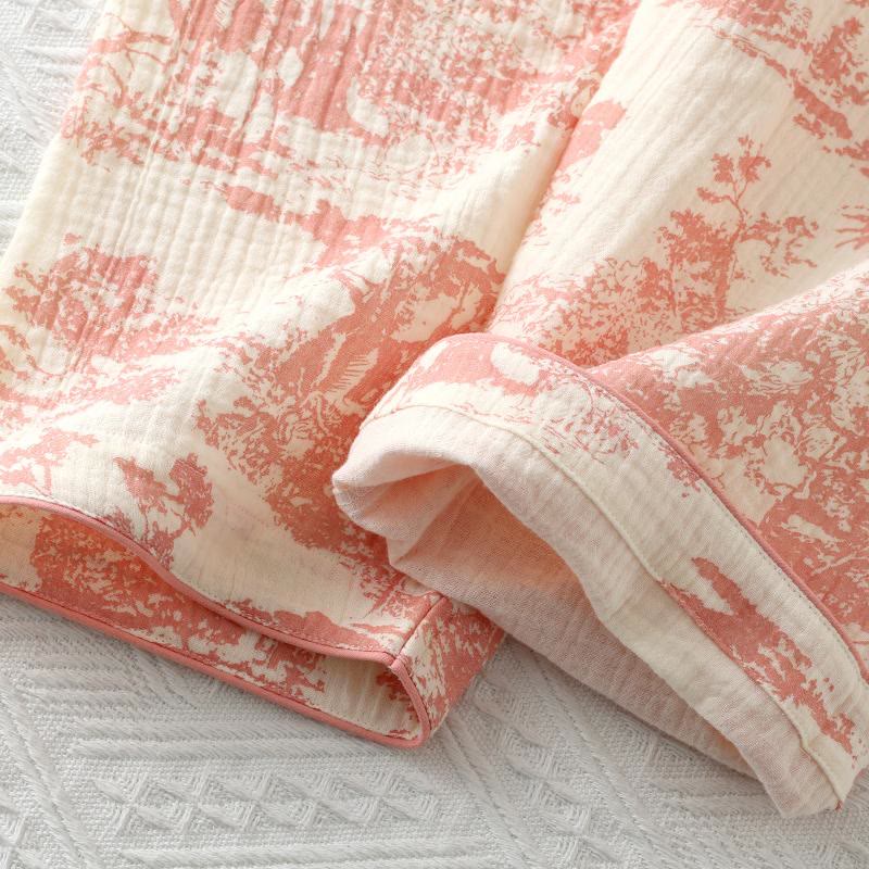 Cozy Cotton Kimono Pajama Set for Women - Elegant Loungewear 7