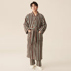Cozy Modern Stripe Bathrobe for Everyday Comfort and Style 5