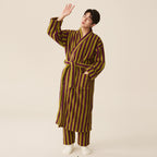 Cozy Modern Stripe Bathrobe for Everyday Comfort and Style 7
