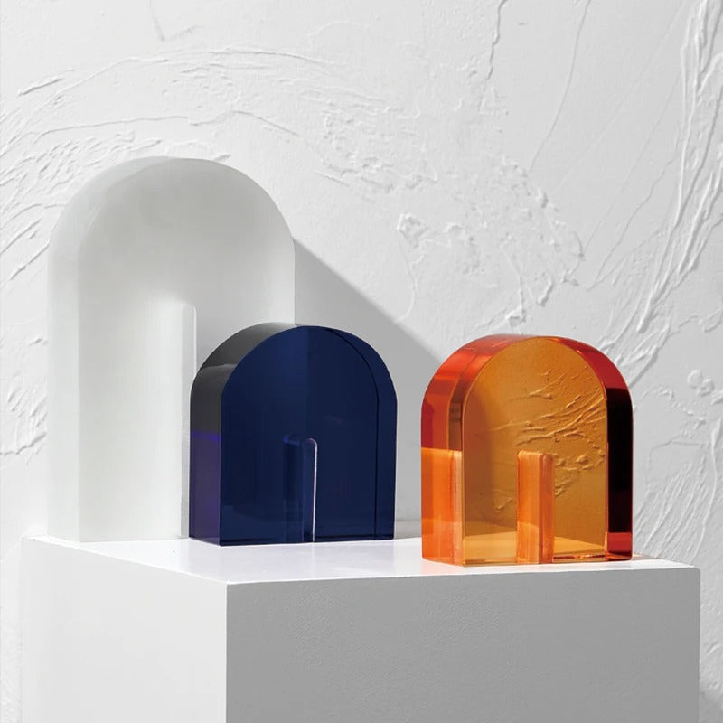 Crystal bookends – Handmade artificial crystal – Elegant modern design for home or office 0