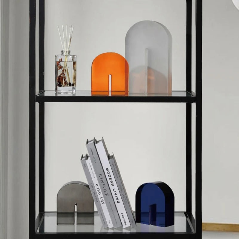 Crystal bookends – Handmade artificial crystal – Elegant modern design for home or office 1