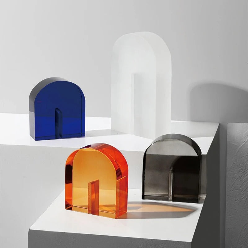 Crystal bookends – Handmade artificial crystal – Elegant modern design for home or office 2
